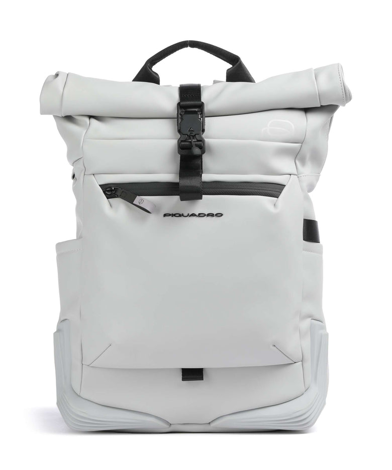 Piquadro Corner 2.0 Rolltop backpack white
