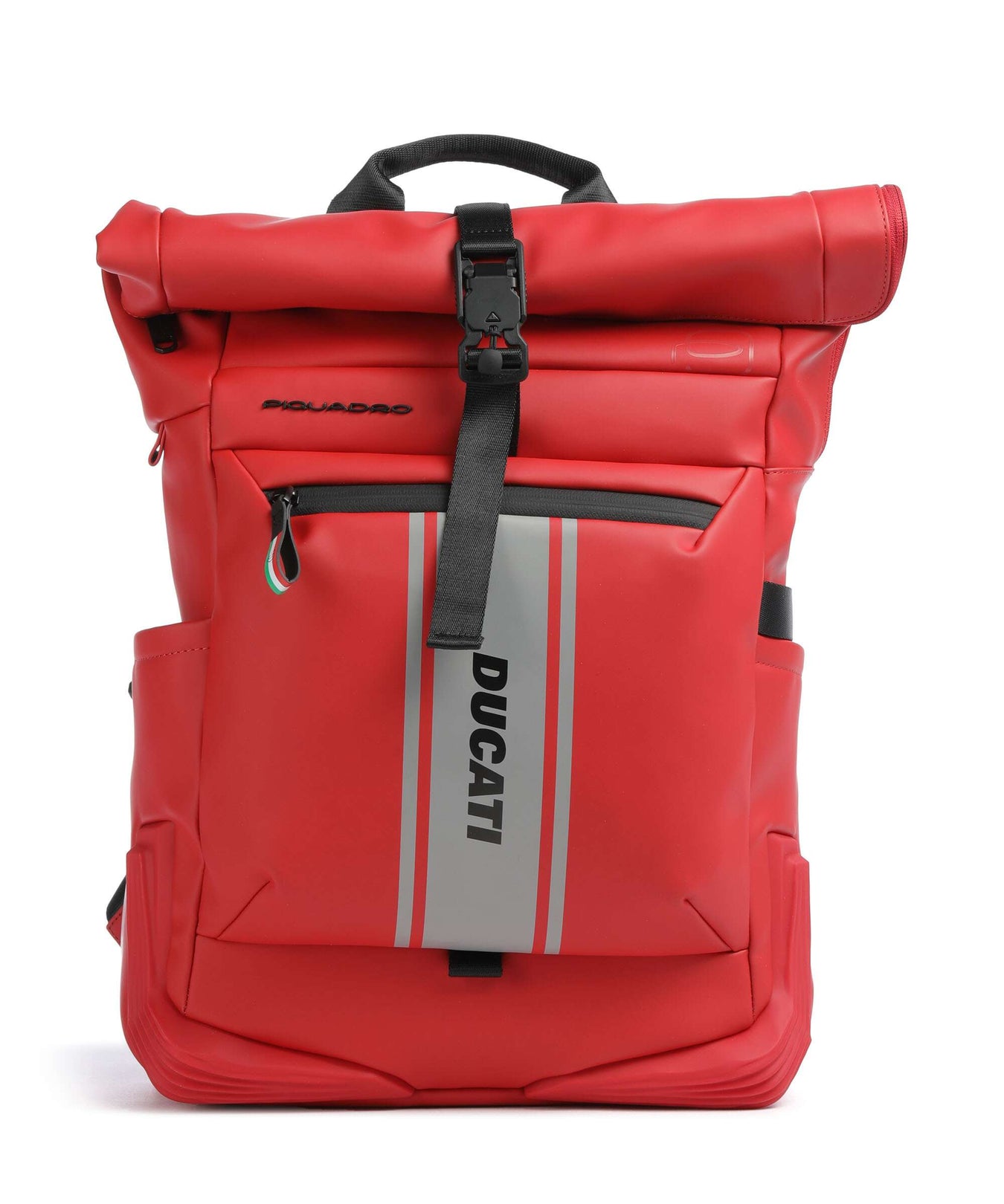 Piquadro Corner Special Ducati Rolltop backpack red