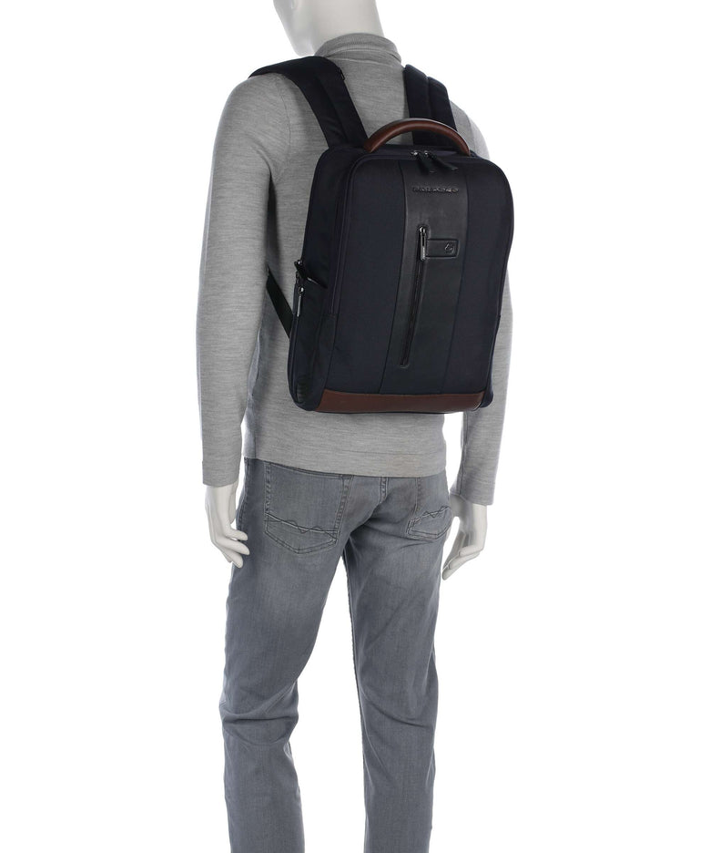 Piquadro Brief 2 Backpack blue/cognac