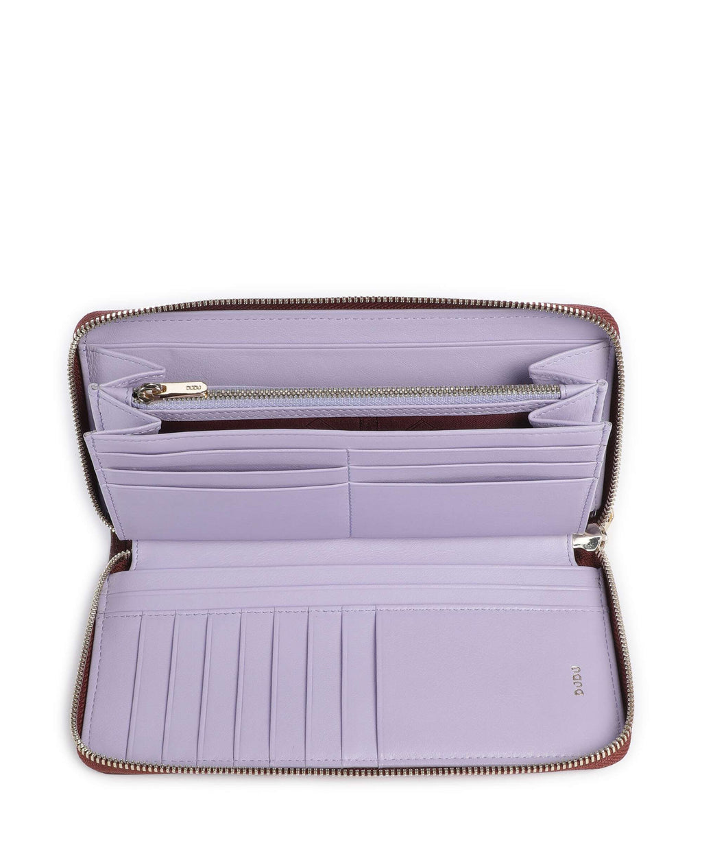 DuDu Bags Up RFID Wallet chocolate/lilac