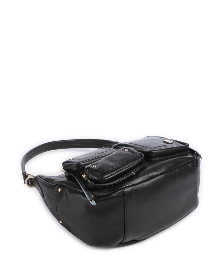 DuDu Bags Pocket City Hobo bag nero