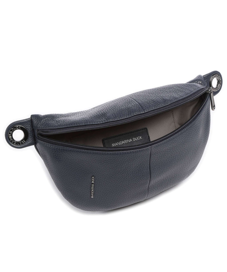 Mandarina Duck Mellow Leather Belt bag dress blue