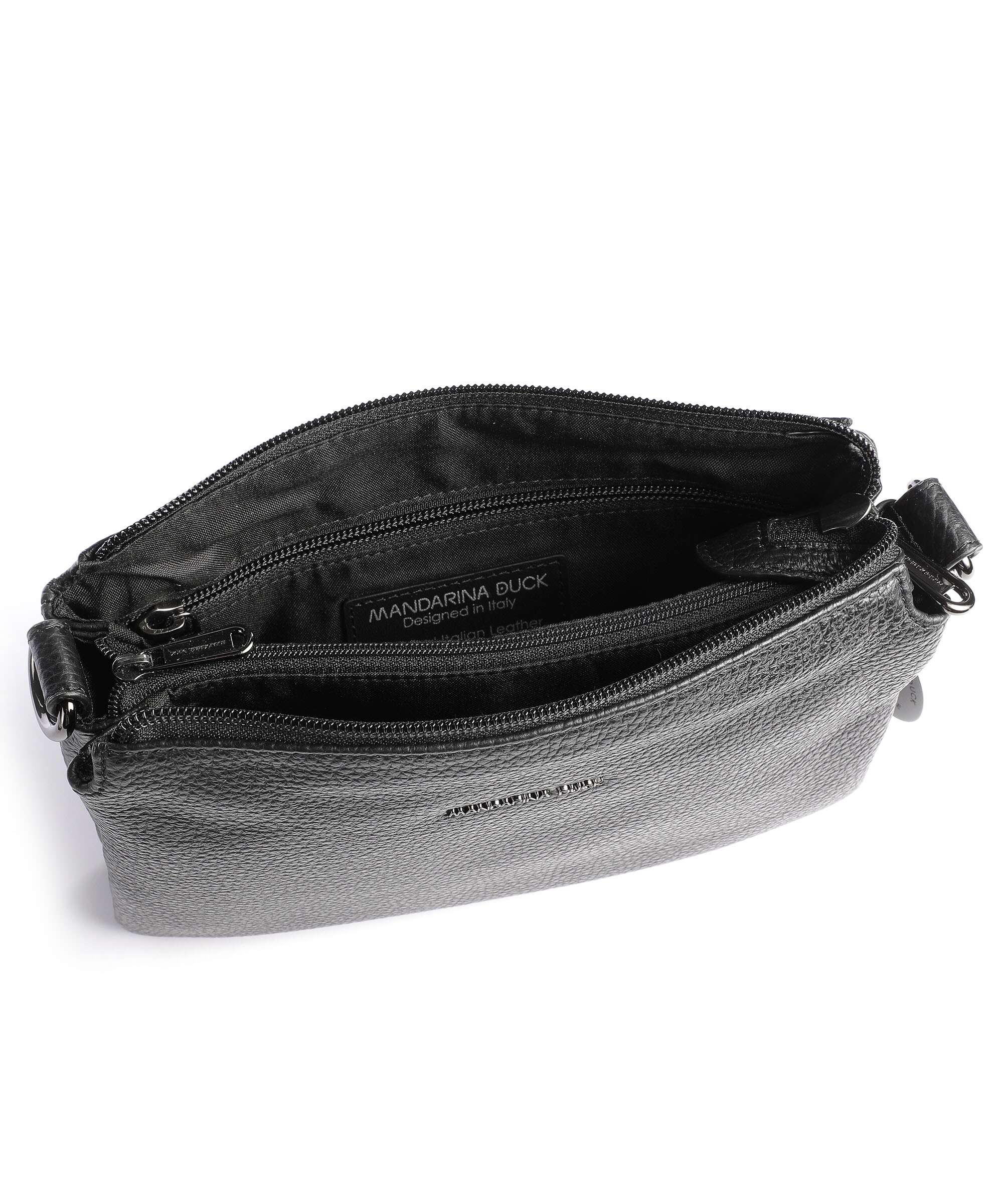 Mandarina Duck Mellow Leather Crossbody bag nero