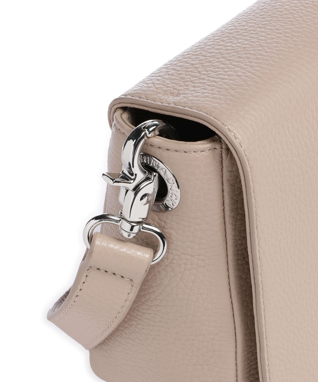 Mandarina Duck Mellow Leather Shoulder bag warm taupe