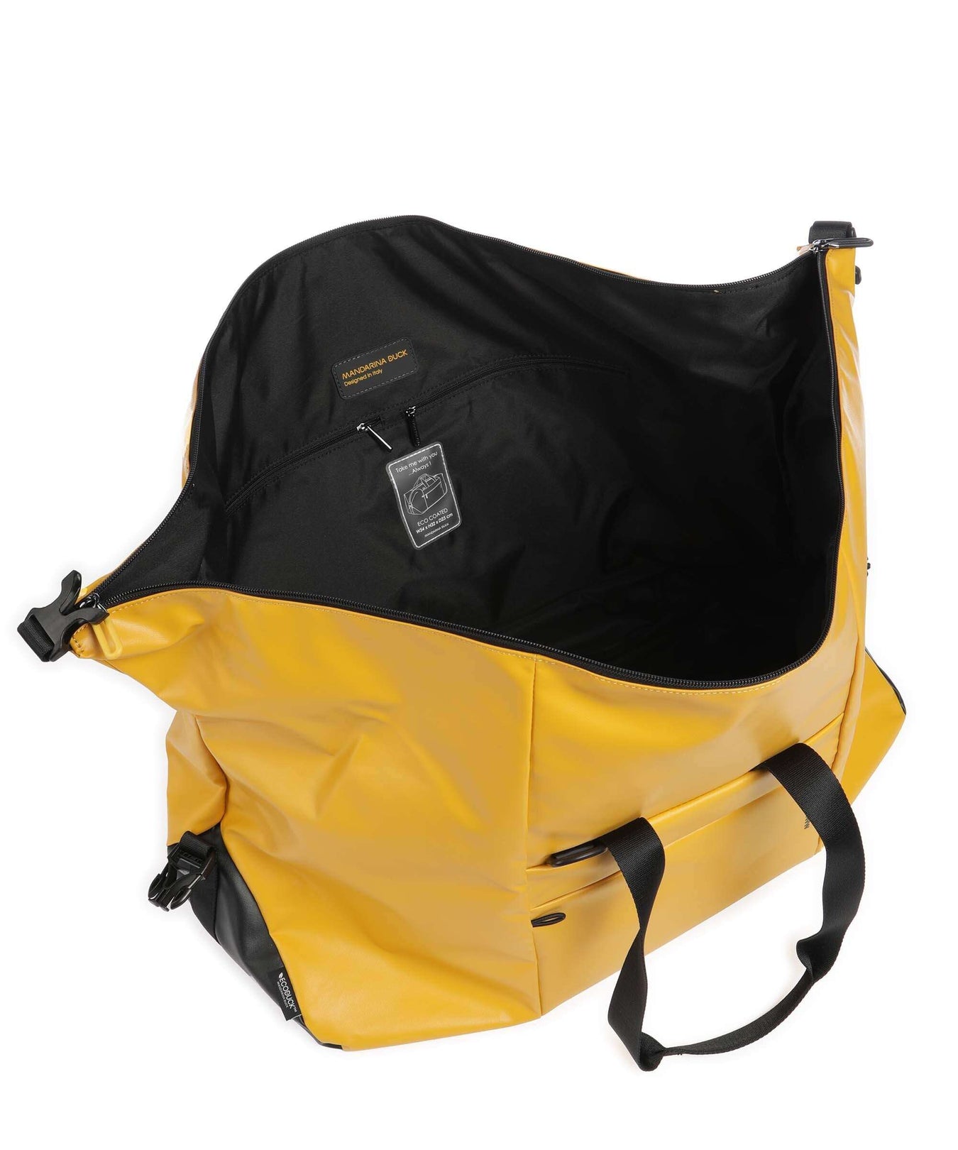 Mandarina Duck Eco Coated Weekend bag duck yellow