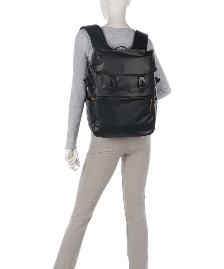 Mandarina Duck Eco Coated Laptop backpack black