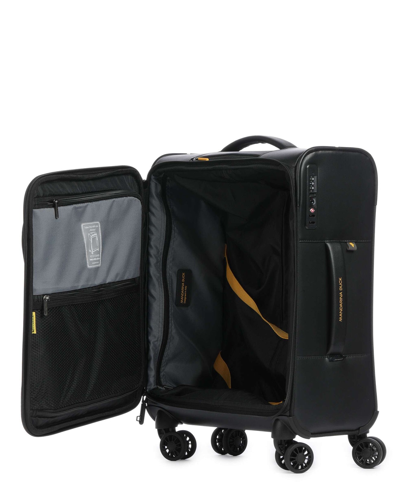 Mandarina Duck Eco Coated Spinner (4 wheels) black