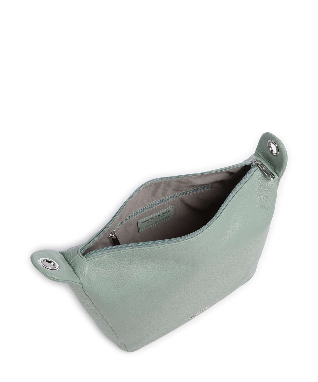 Mandarina Duck Mellow Leather Crossbody bag iceberg green