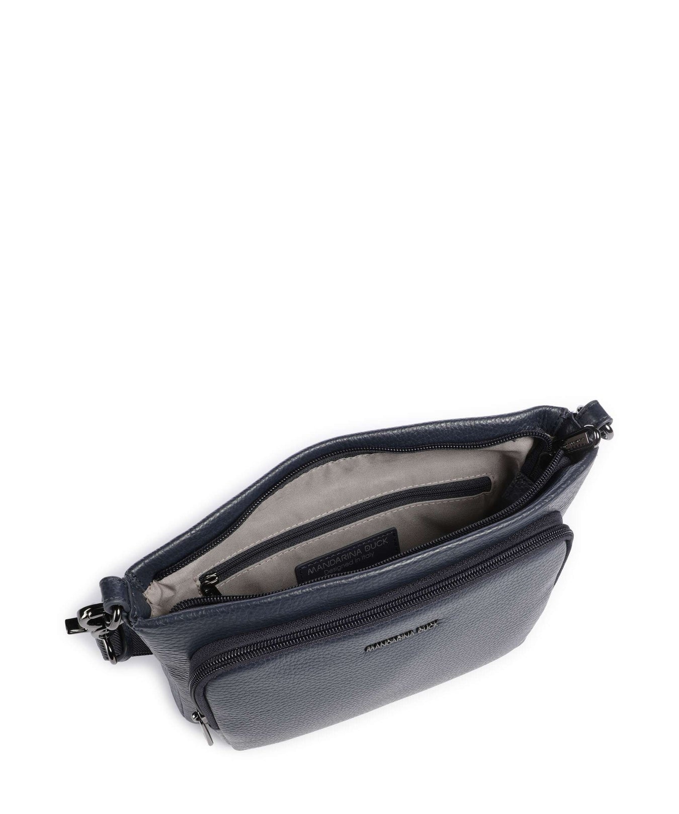 Mandarina Duck Mellow Leather Crossbody bag dress blue