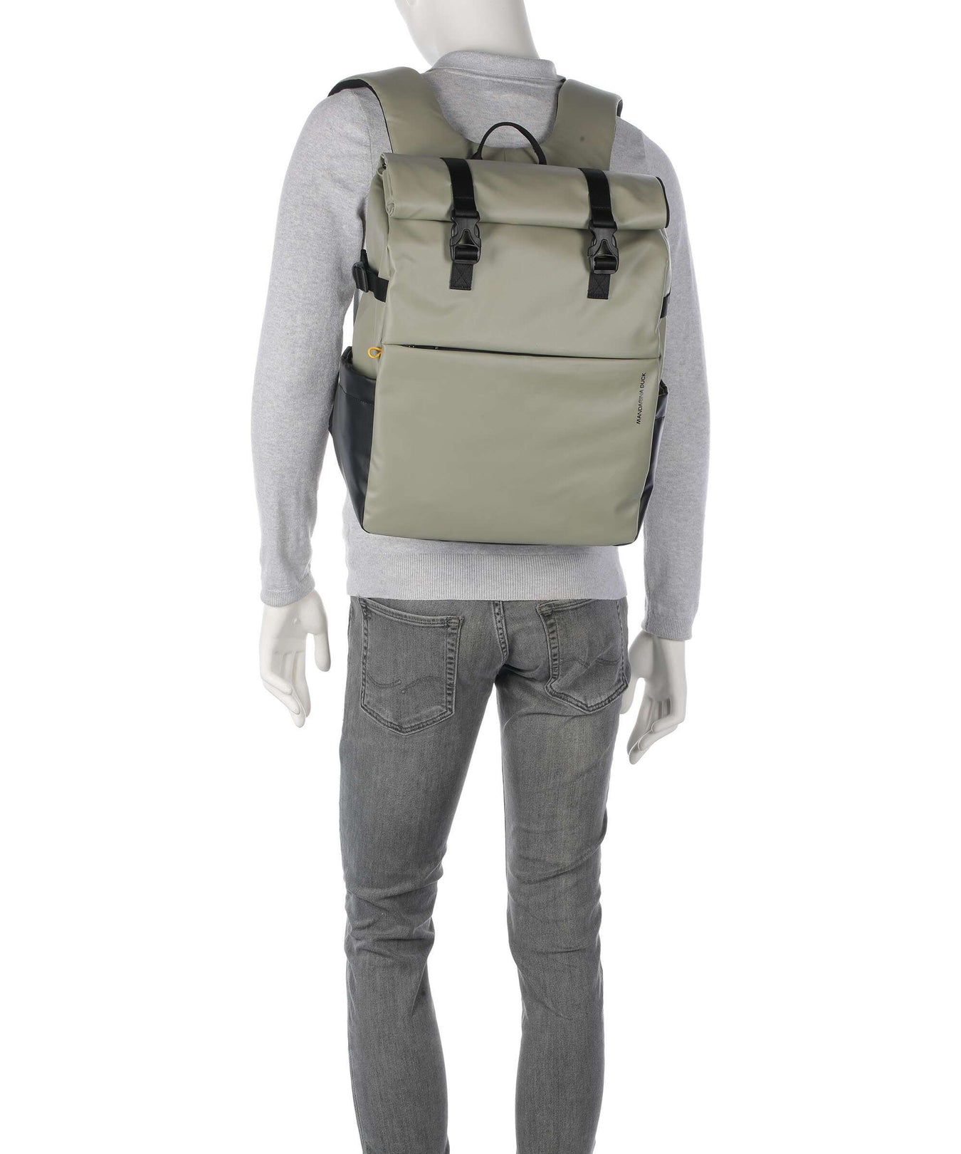 Mandarina Duck Eco Coated Laptop backpack mud