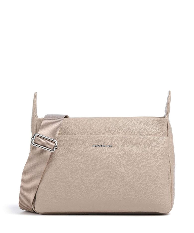 Mandarina Duck Mellow Leather Shoulder bag warm taupe