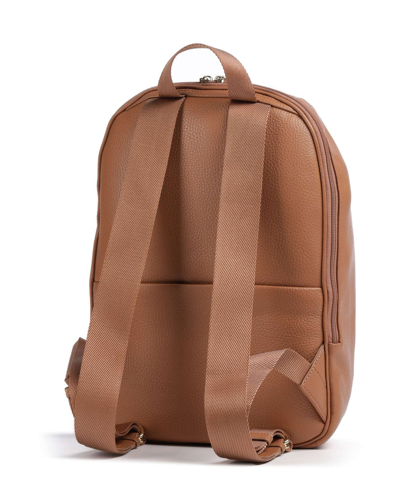 Mandarina Duck Mellow Leather Backpack pecan nut