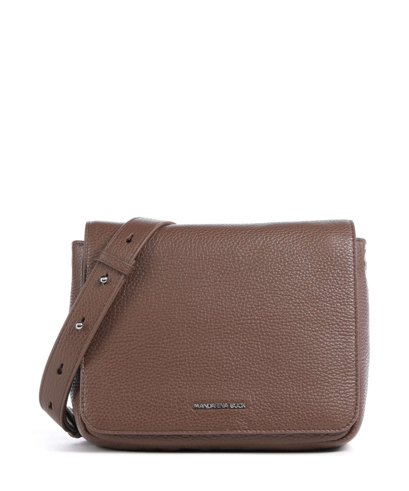 Mandarina Duck Mellow Leather Crossbody bag milk chocolate