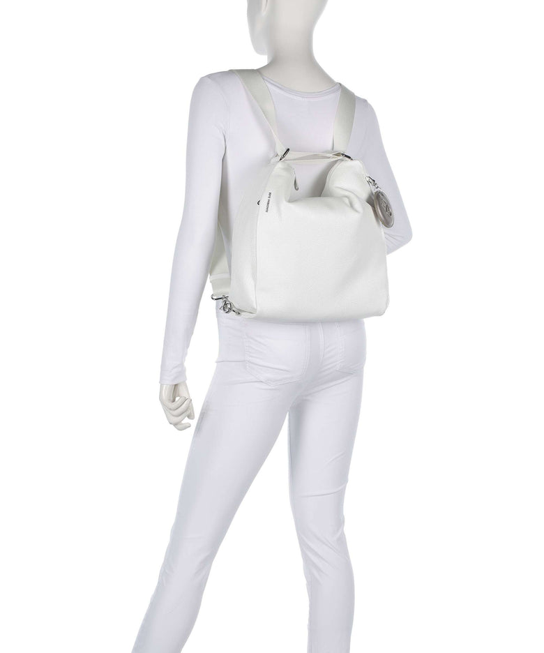 Mandarina Duck Mellow Leather Backpack bag blanc