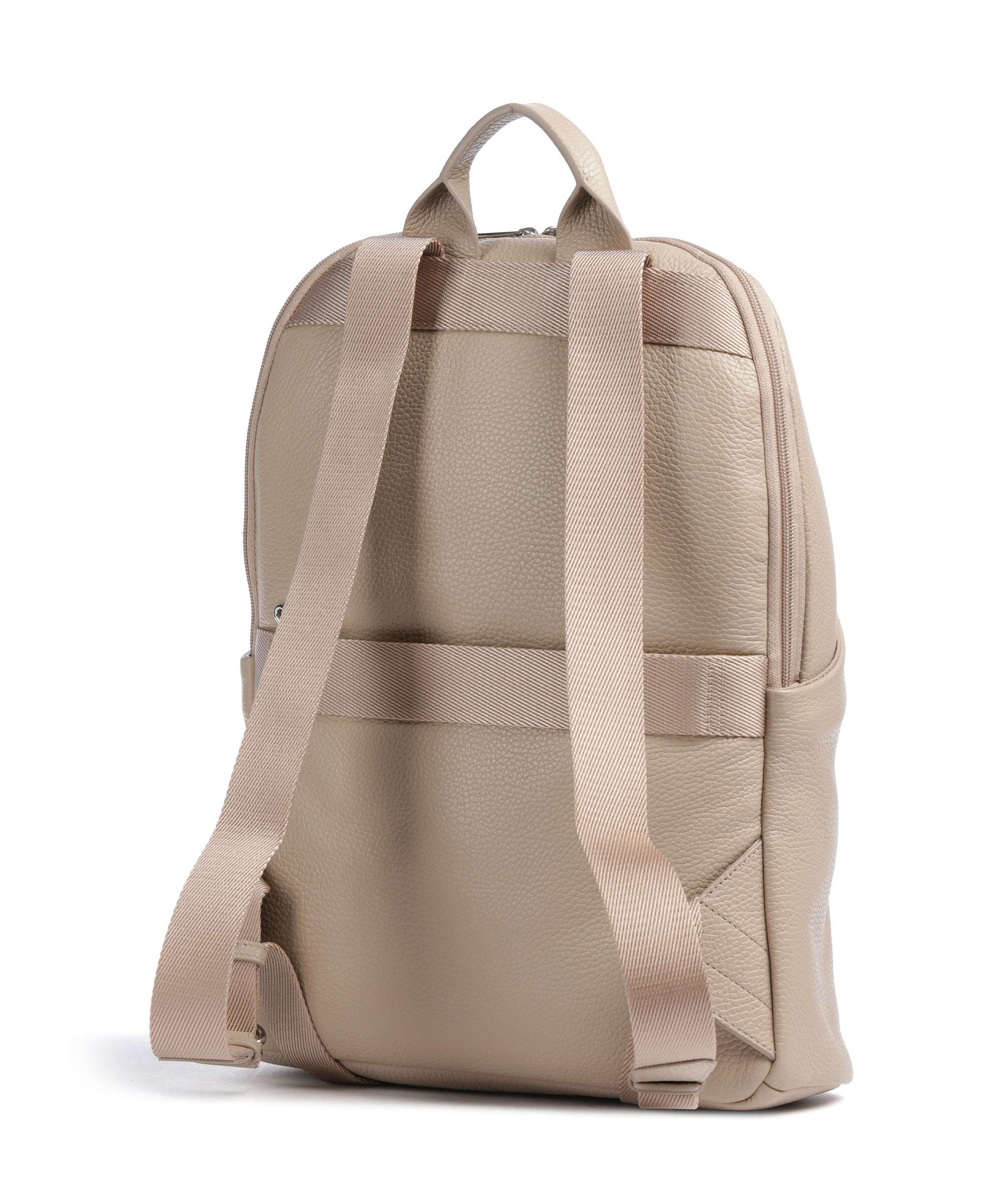Mandarina Duck Mellow Leather Backpack warm taupe
