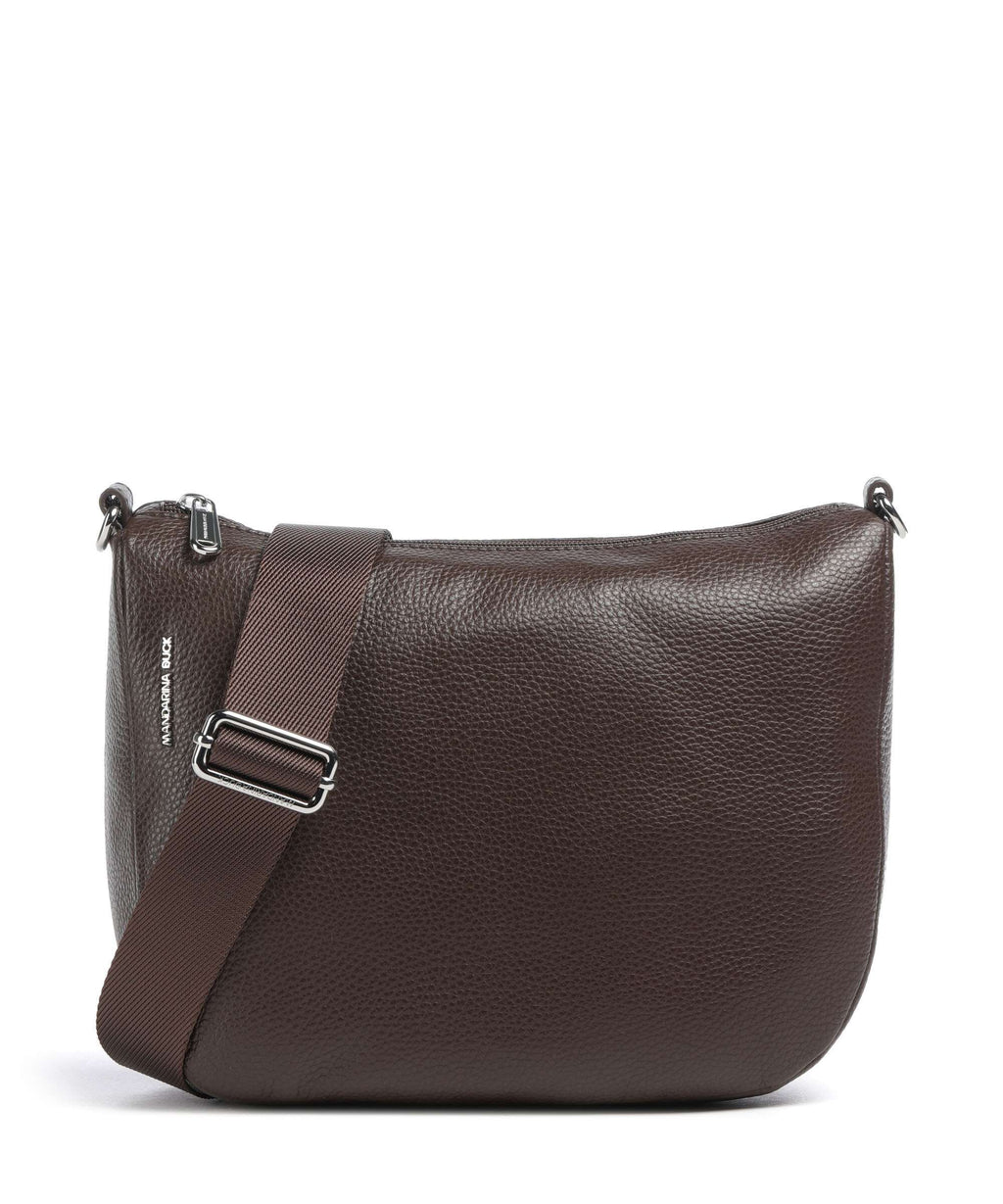 Mandarina Duck Mellow Leather Crossbody bag espresso