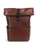 The Bridge Iacopo Rolltop ruksak marrone/rut scamosciato opaco