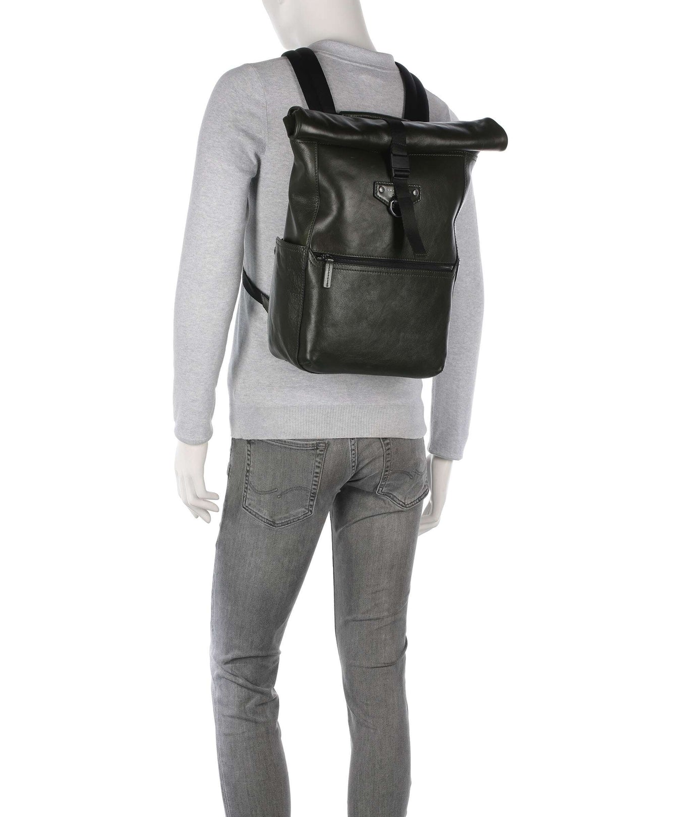 The Bridge Iacopo Rolltop backpack tirolo