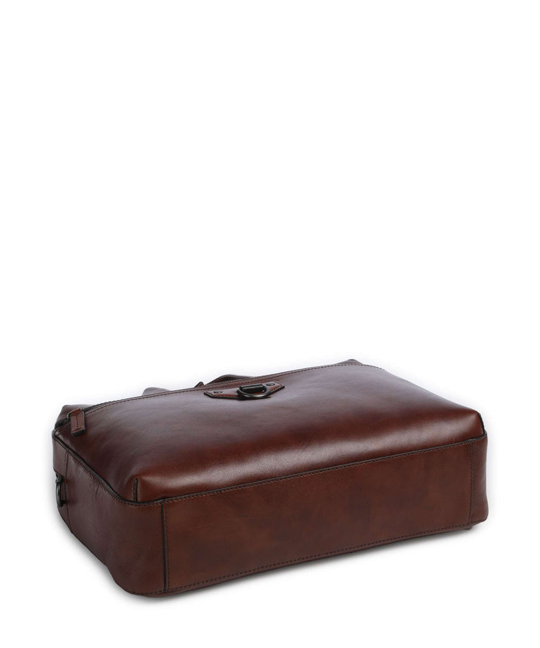 The Bridge Iacopo Briefcase marrone/rut scamosciato opaco