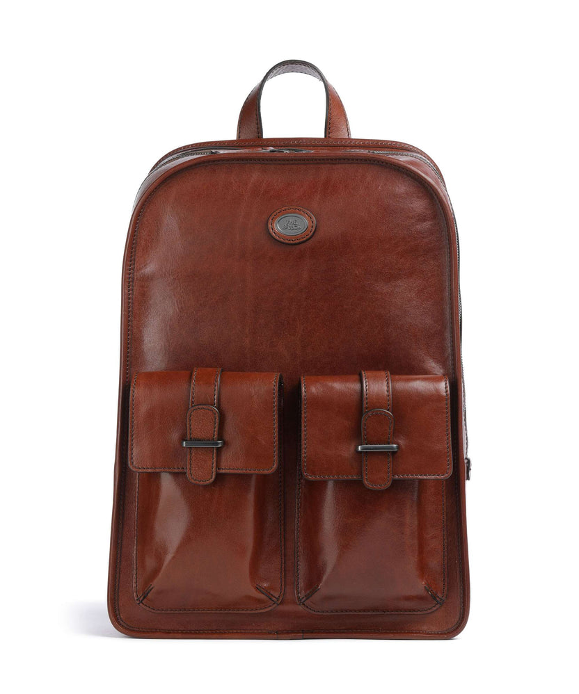 The Bridge Isaia Backpack marrone/rut scamosciato opaco