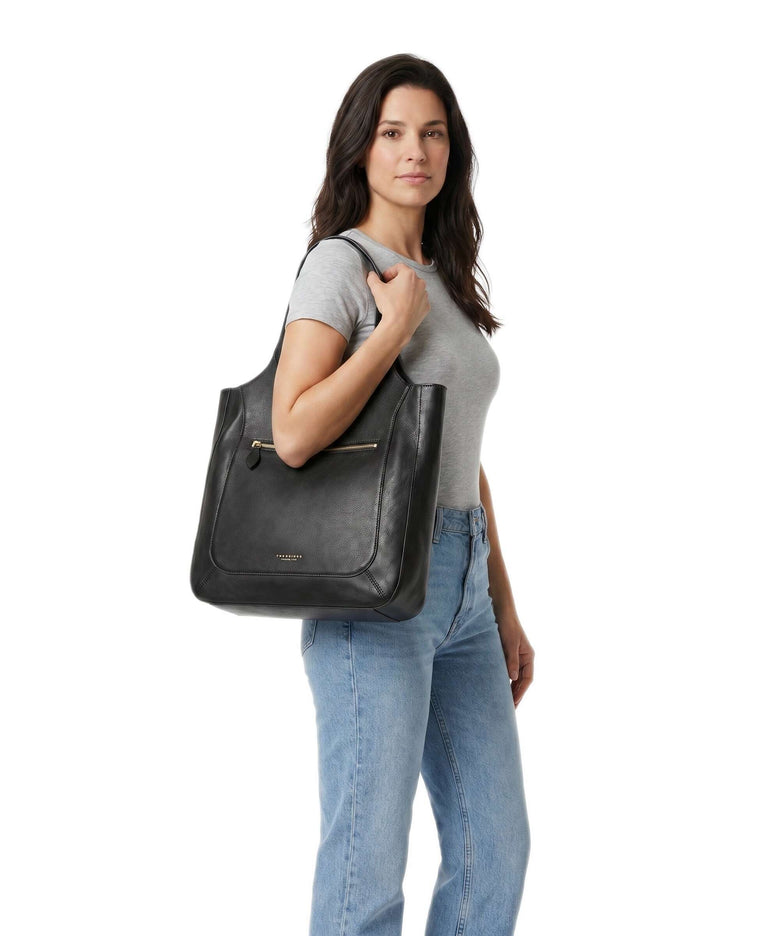 The Bridge Luce Soft Hobo bag nero