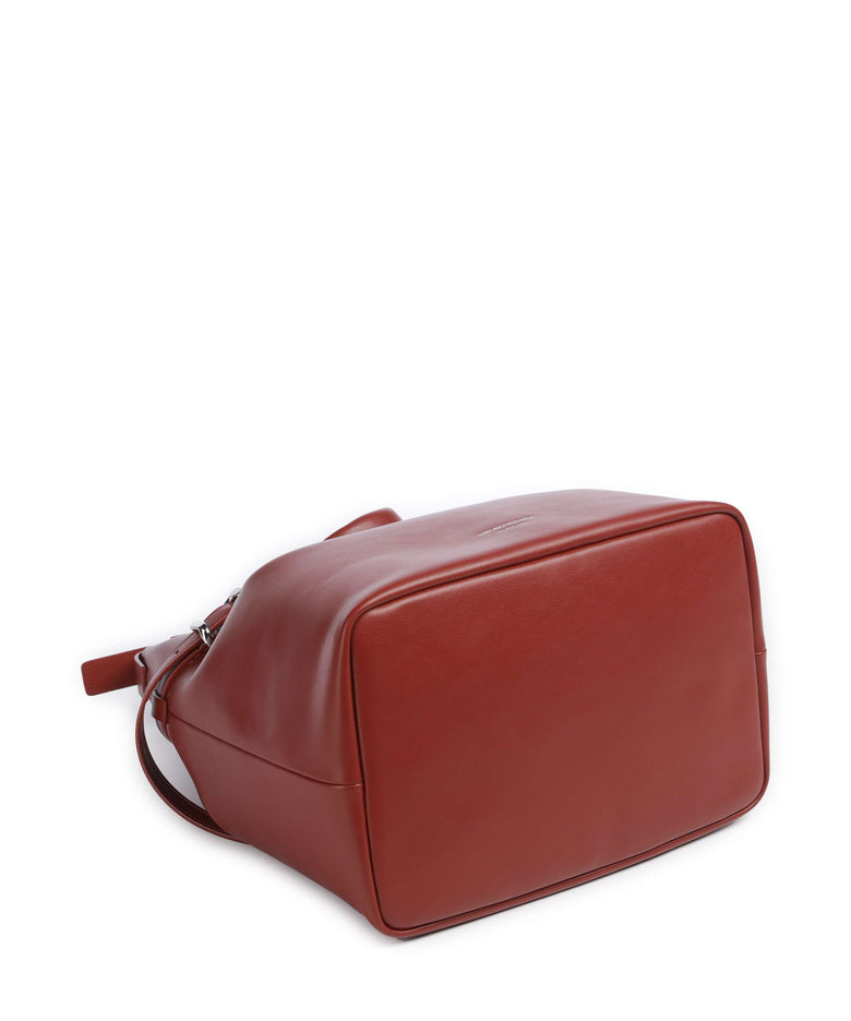 Emporio Armani Deva M Bucket bag brandy