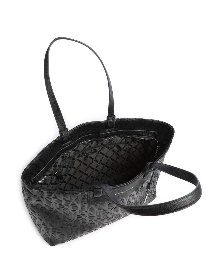 Armani Exchange Liz Monogram L Tote bag black