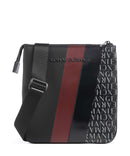 Armani Exchange Dylan Torba preko ramena black/pomegranate/black shiny