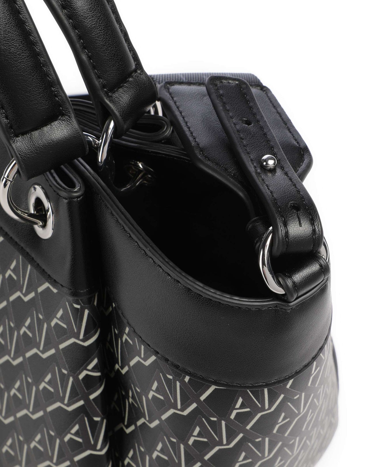 Armani Exchange Wave Monogram M Handbag black