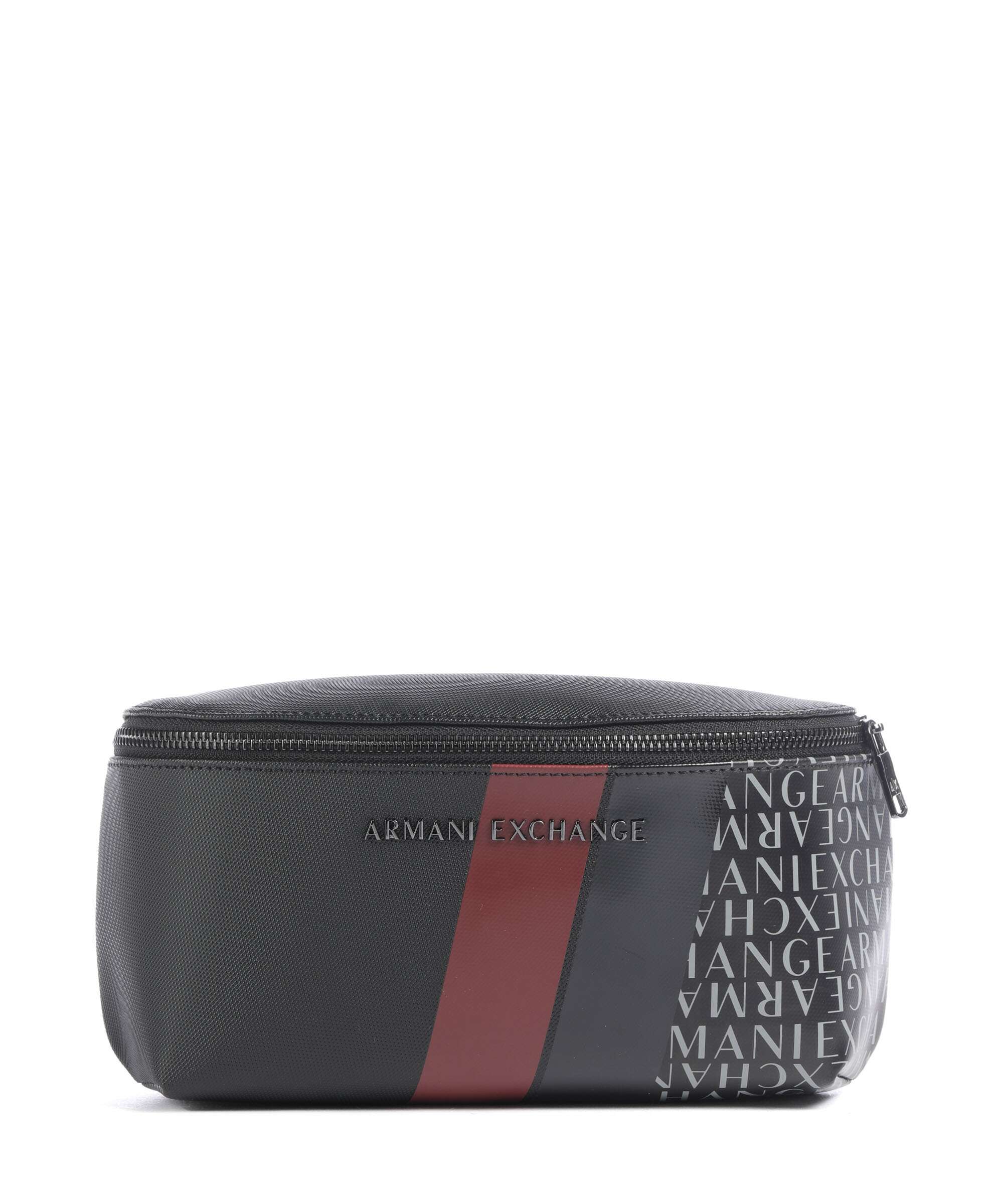 Armani Exchange Dylan Belt bag black/pomegranate/black shiny