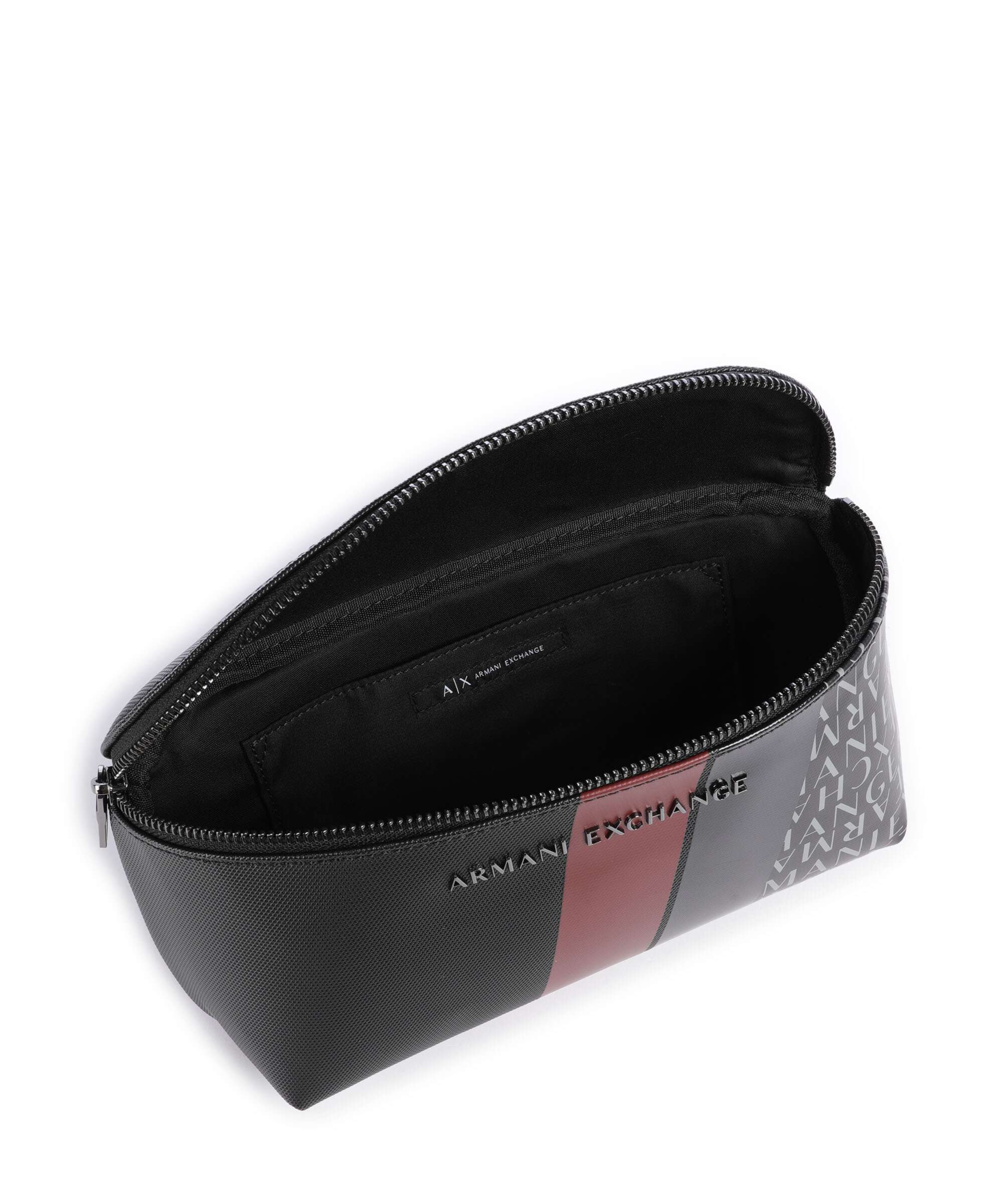 Armani Exchange Dylan Belt bag black/pomegranate/black shiny