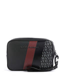 Armani Exchange Dylan toaletna torbica black/pomegranate/black shiny