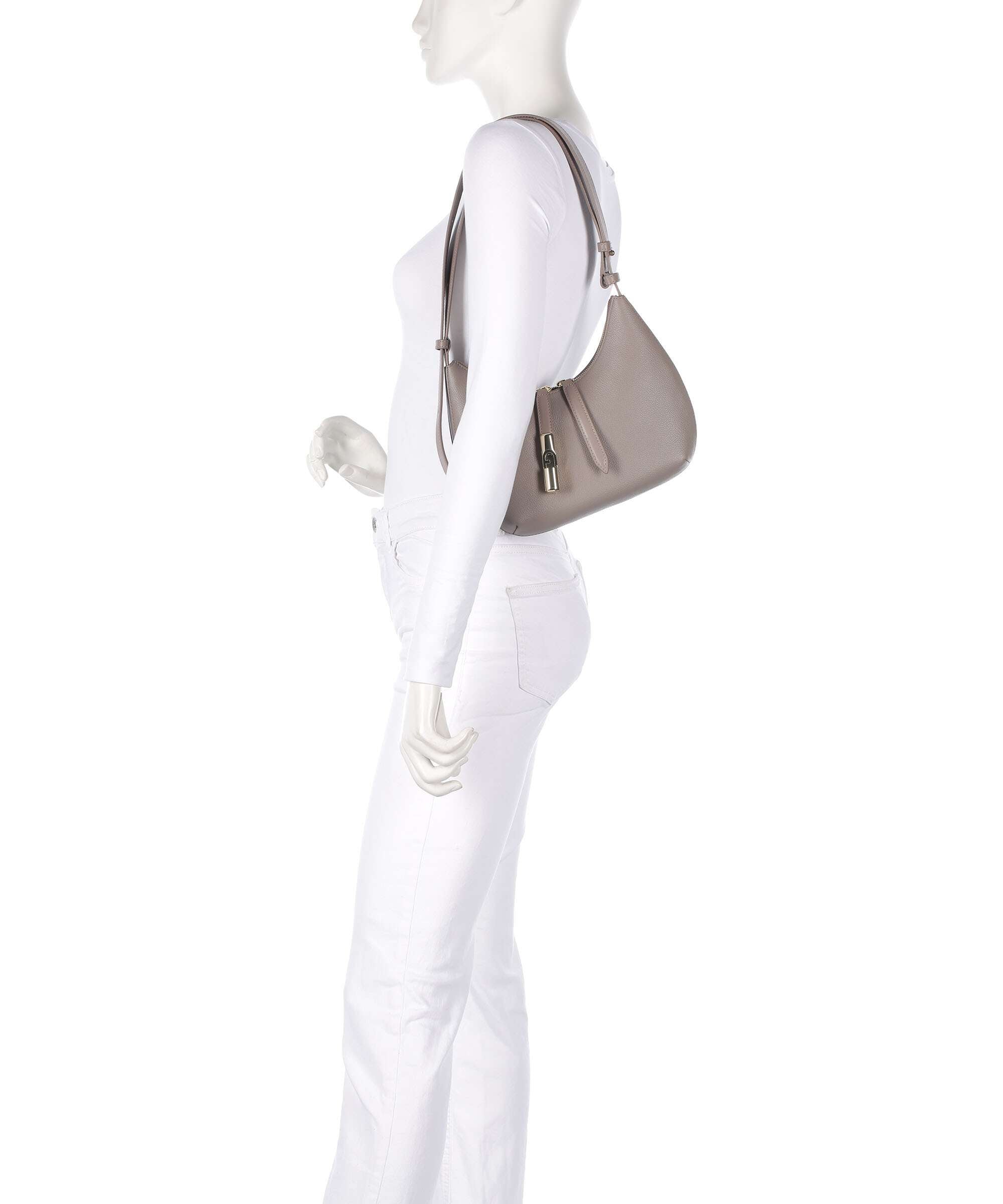 Furla Goccia S Shoulder bag stucco gray/mauve
