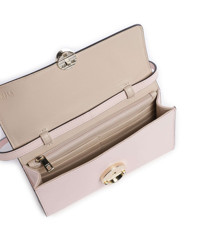 Furla Sfera Crossbody Wallet dusty pink
