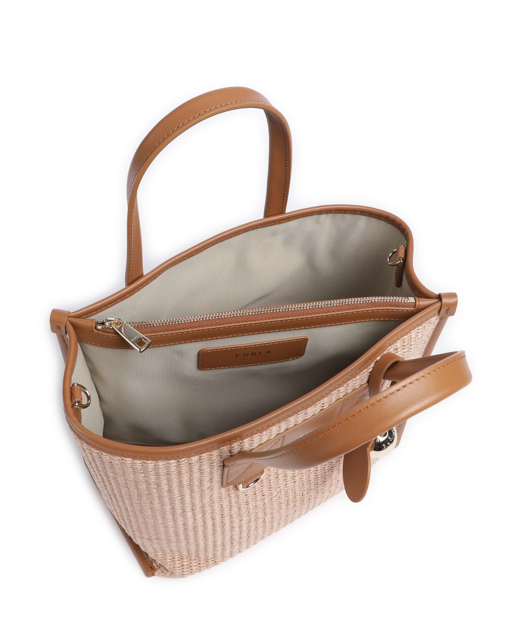 Furla Divide It S Handbag toni naturale/tabacco