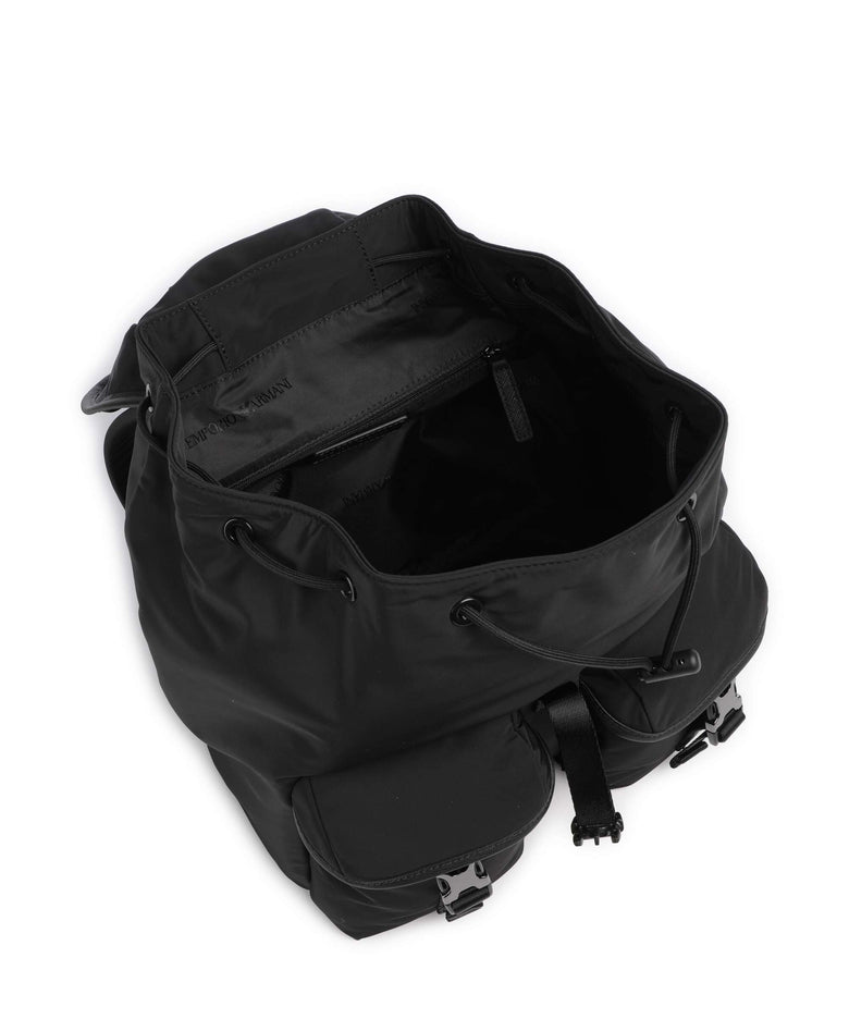 Emporio Armani Nylon Recycled Backpack black beauty