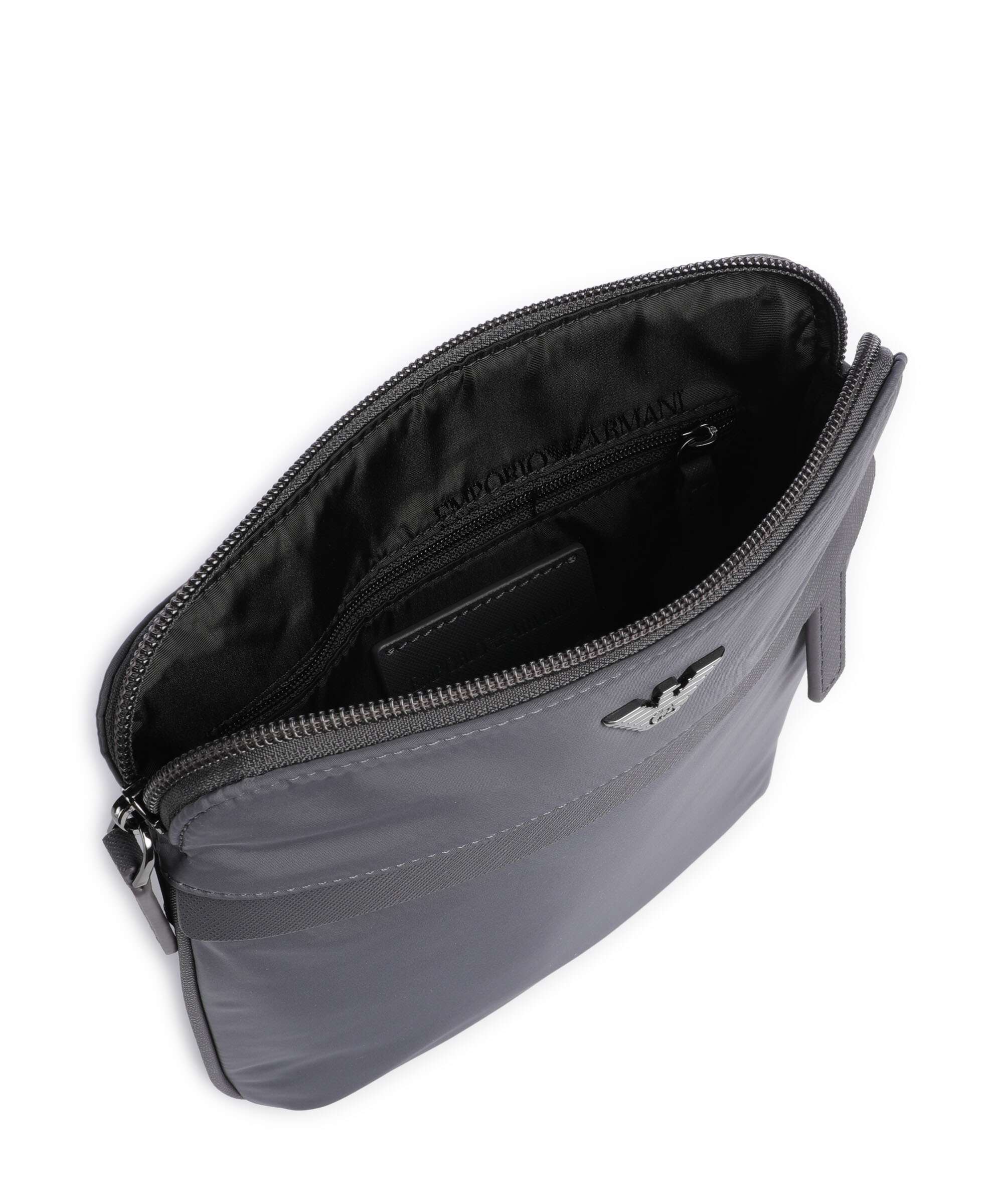 Emporio Armani Nylon Recycled Crossbody bag blackened pearl