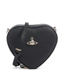Vivienne Westwood Heart Saffiano Biogreen Mini Torba preko ramena black