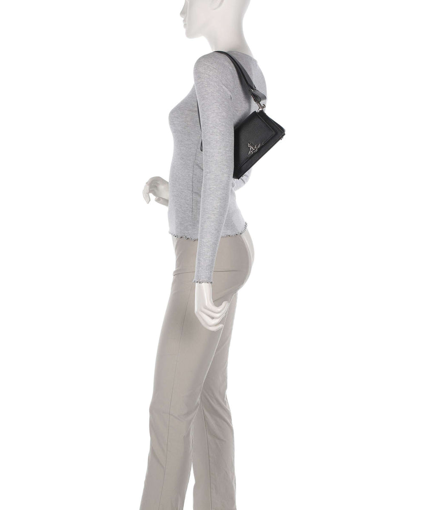 Vivienne Westwood Hazel Re-Vegan Grain Small Shoulder bag black