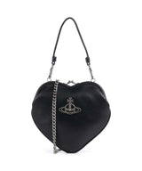 Vivienne Westwood Belle Heart Frame Re-Vegan Grain Torba preko ramena black