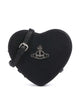 Vivienne Westwood Louise Heart Grain Torba preko ramena black