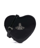 Vivienne Westwood Louise Heart Shiny Patent Torba preko ramena black