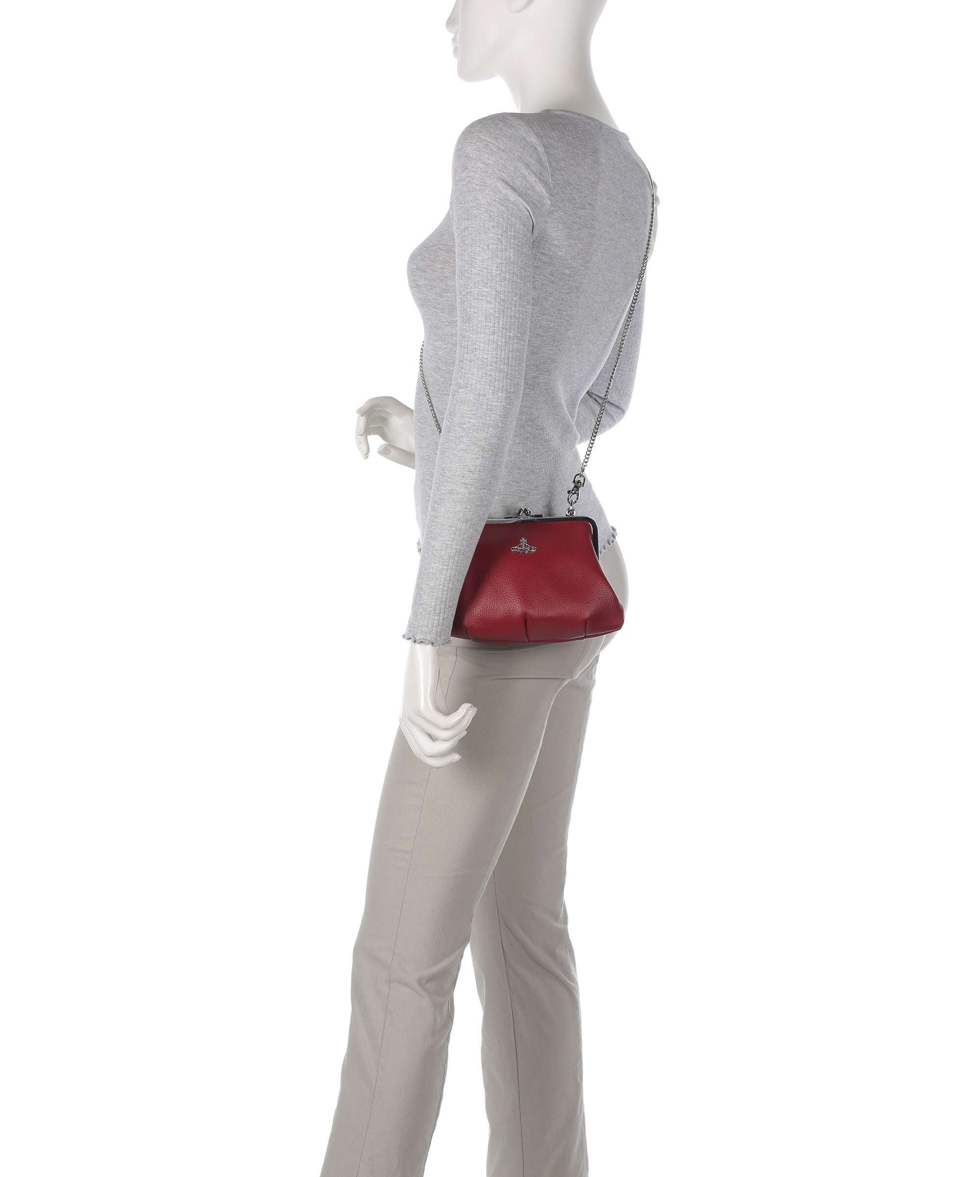 Vivienne Westwood Granny Frame Grain Crossbody bag red