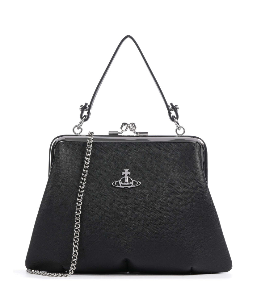 Vivienne Westwood Granny Frame Saffiano Crossbody bag black