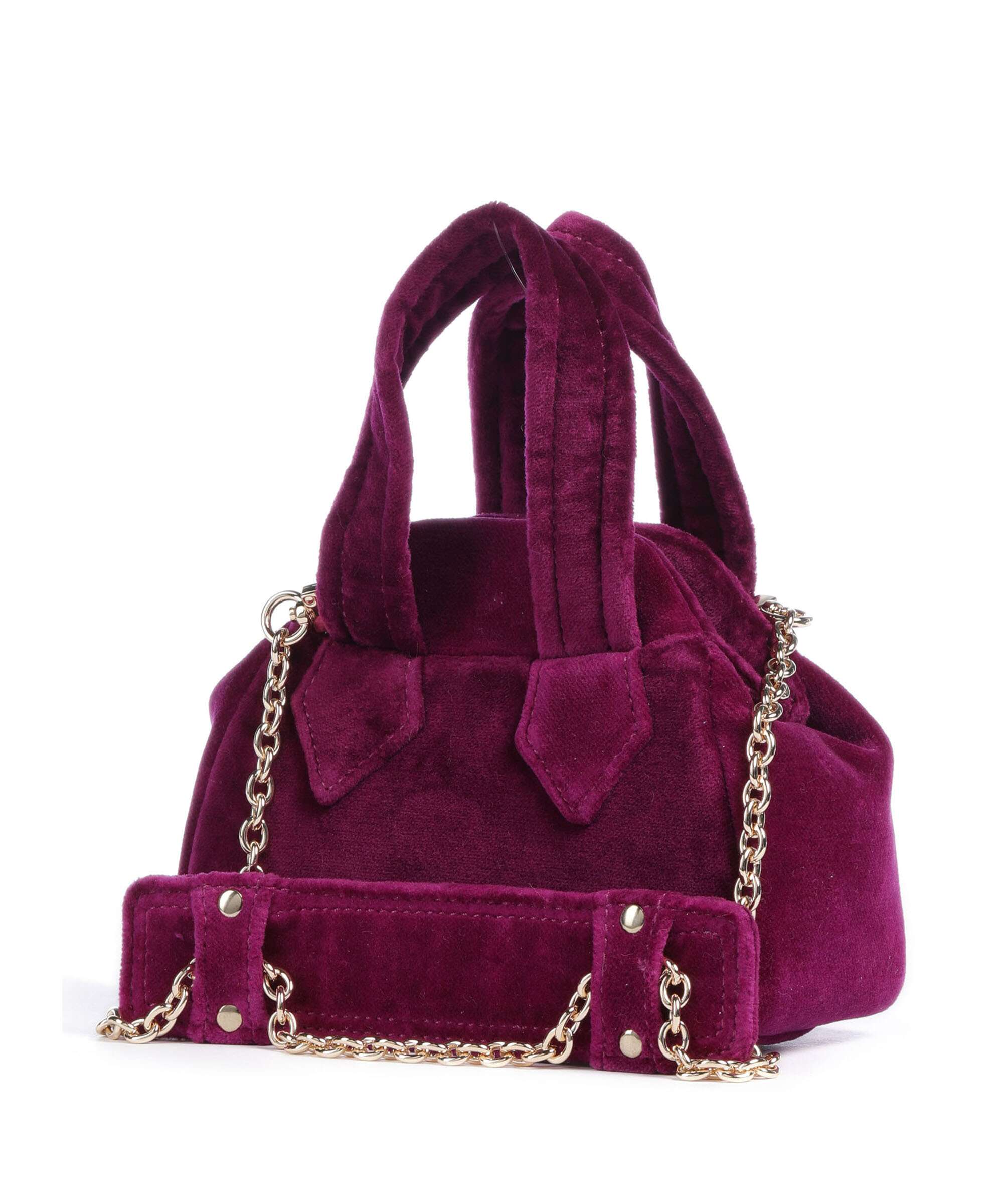 Vivienne Westwood Archive Velvet Mini Crossbody bag purple