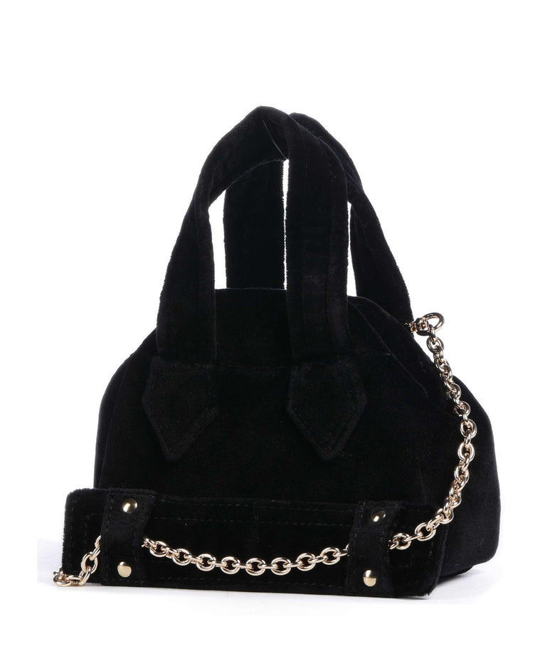Vivienne Westwood Archive Velvet Mini Crossbody bag black