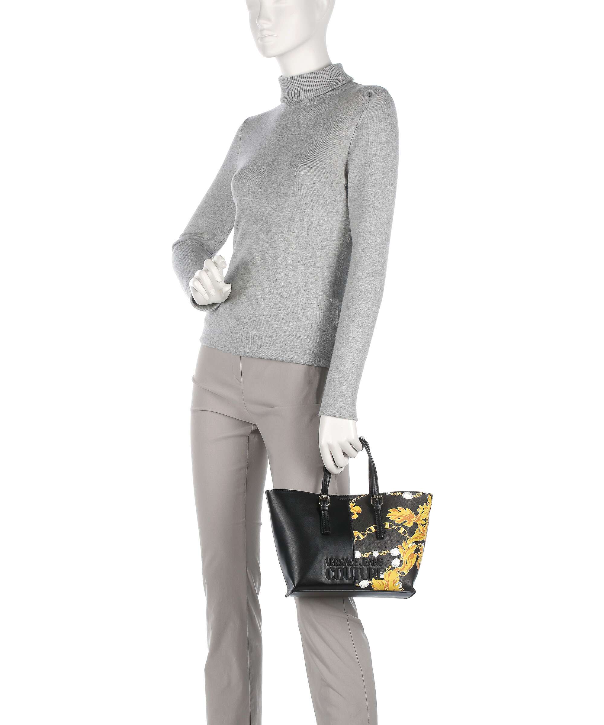 Versace Jeans Couture Rock Cut Handbag black/gold