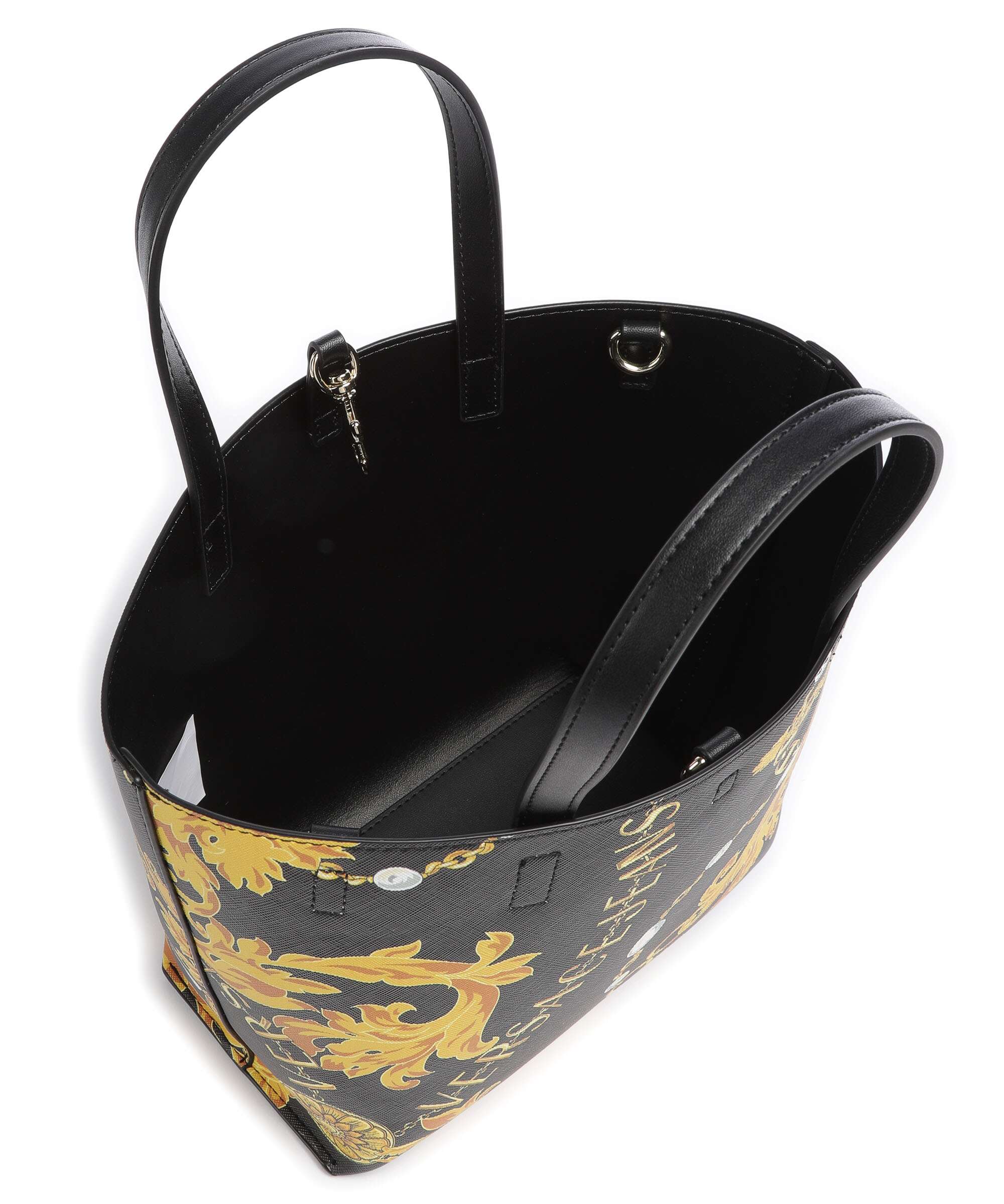 Versace Jeans Couture Reversible Shopper Handbag black/gold