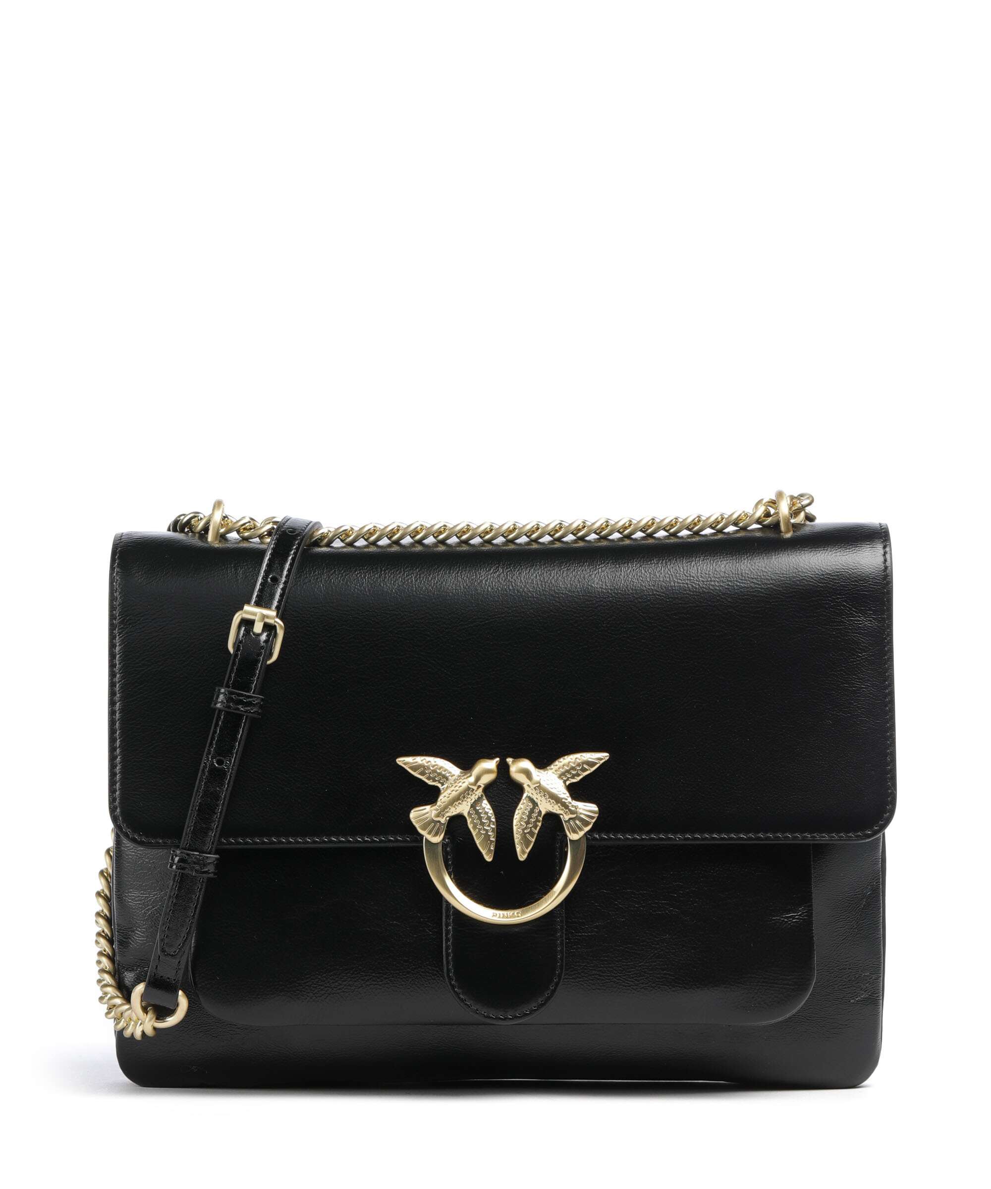 Pinko Love One Soft Big Shoulder bag nero limousine/matt gold