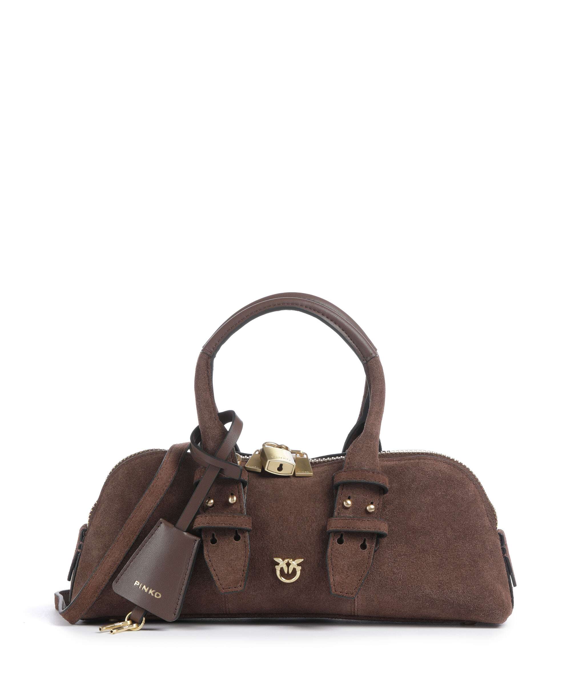 Pinko Bowling Horizontal Handbag marrone castano/matt gold